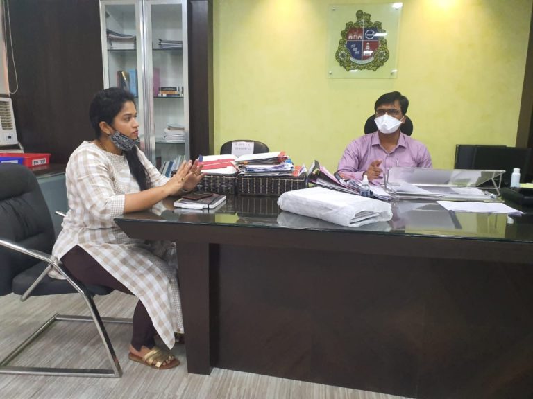 Mumbai: Mumbai BJP Corporator Of Ward- 52 , Mrs. Priti Satam Provided sanitizers to Societies As the Precaution Measures